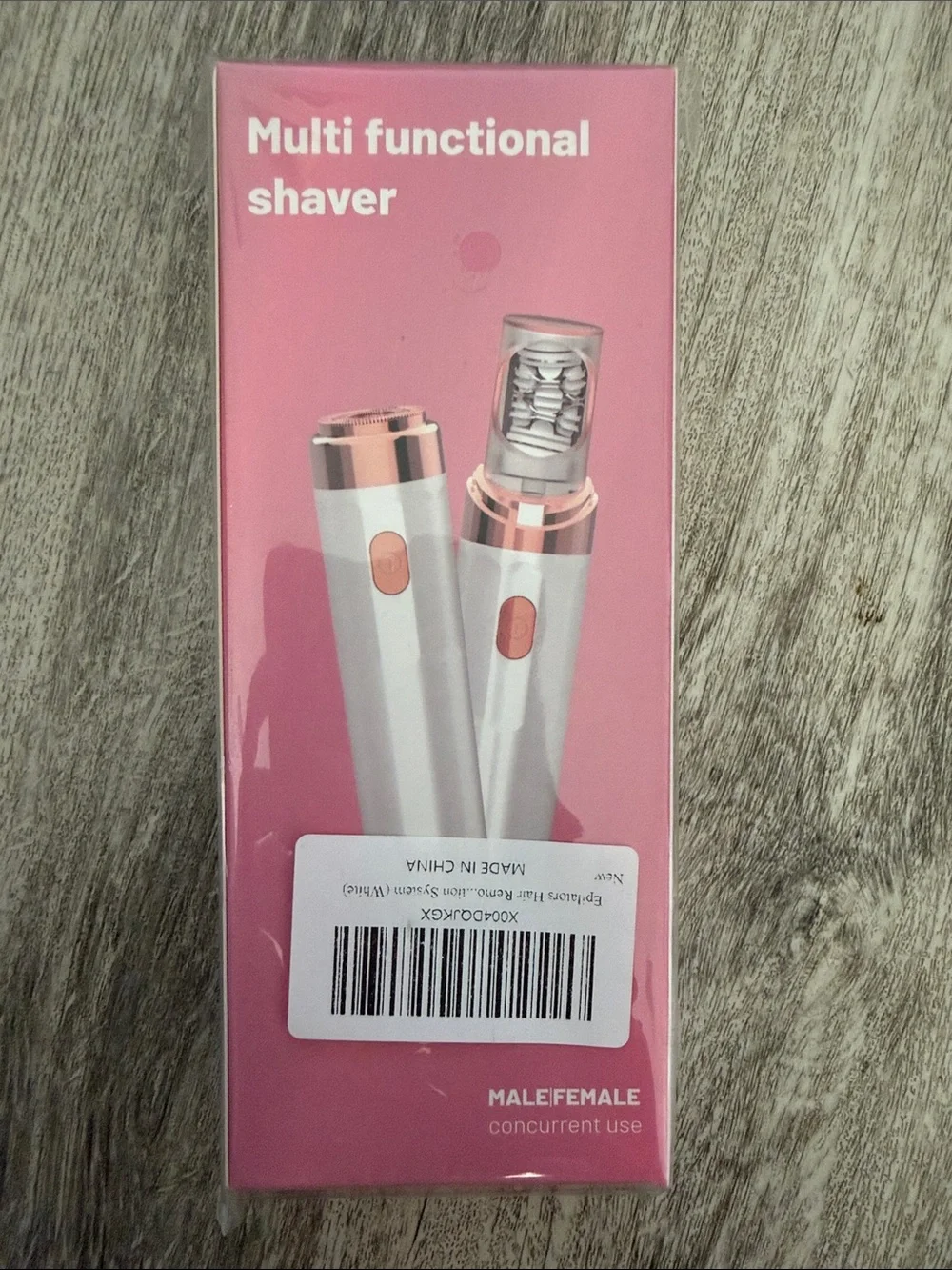 Multi Functional Shaver - White with Rose Gold Accents